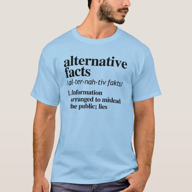 Camiseta DEFINIÇÃO DE FATOS DE alternativo (Frente)