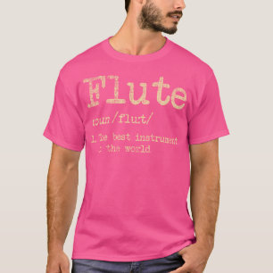 Camiseta Definição de Fluto - Marcação Flutista do Leitor d