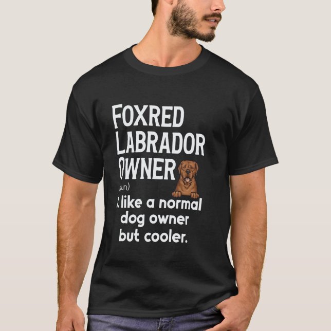 Camiseta Definição de Fox Red Labrador Retriever Foxred Lab (Frente)