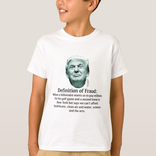 Camiseta Definição de fraude - TRUMP (Frente)