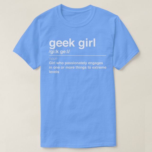 Camiseta definição de geek (Frente do Design)