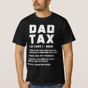 Camiseta Definição de Imposto do Pai Engraçado Presente do