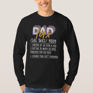 Camiseta Definição de Imposto do Papai Vintage Homens Dia d