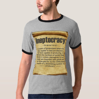 Camiseta Definição de Ineptocracy do vintage