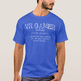 Camiseta Definição de jogador de RV Piada Presente de jogo