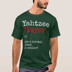 Camiseta Definição de jogador de Yahtzee Jogo de dados Noit