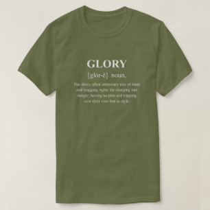 Camiseta Definição de jogo engraçado da glória com texto br