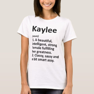 Camiseta Definição de Kaylee Nome Personalizado Presente de