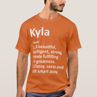 Camiseta Definição de KYLA Nome Personalizado Natal Diverti