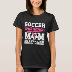Camiseta Definição de Mãe de Futebol e Dança Dançando e Mãe