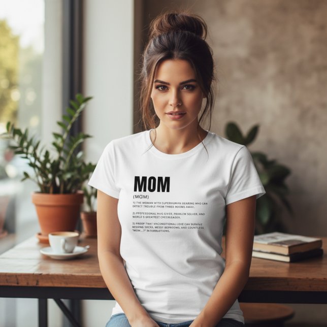 Camiseta Definição de Mãe Divertida e Sentimental (Criador carregado)