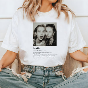 Camiseta Definição de Melhor Amiga Foto   Personalizado Mel