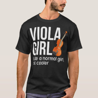 Camiseta Definição de Menina da Viola Tocadora de Viola Vio