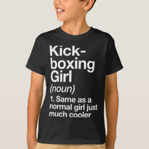 Camiseta Definição de Menina de Kickboxing Engraçado Esport