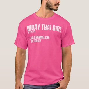 Camiseta Definição de Menina de Muay Thai Engraçado Mulhere