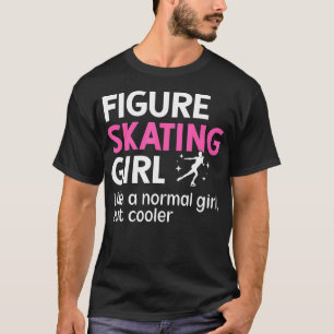 Camiseta Definição de Menina de Patinação no Gelo Figura