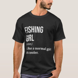 Camiseta Definição de Menina Pescadora para Mulheres