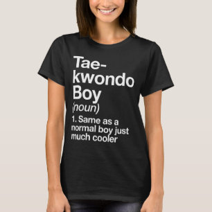 Camiseta Definição de Menino de Taekwondo Engraçado Esporte