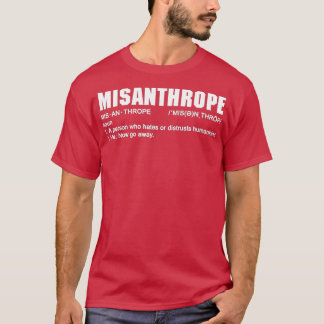 Camiseta Definição de misantropo