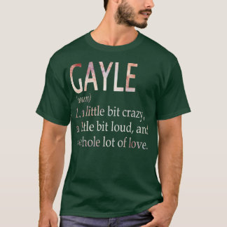 Camiseta Definição de Nome da Garota Gayle