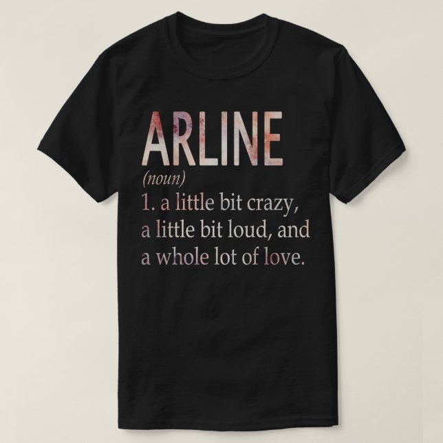 Camiseta Definição de Nome da Rapariga de Arline (Frente do Design)