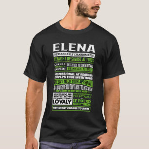 Camiseta Definição de nome de Elena Girl