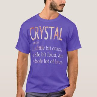 Camiseta Definição de Nome de Garota Cristal