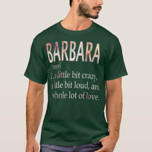 Camiseta Definição de Nome de Menina Barbara