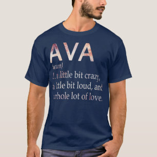 Camiseta Definição de Nome de Rapariga Ava