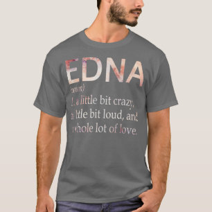 Camiseta Definição de Nome de Rapariga Edna