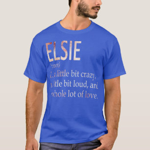 Camiseta Definição de Nome de Rapariga Elsie