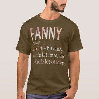 Camiseta Definição de Nome de Rapariga Fanny