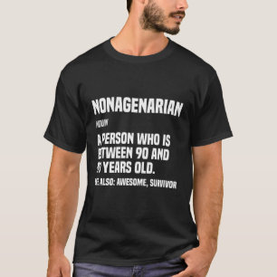 Camiseta Definição de Nonagenário 90 90º