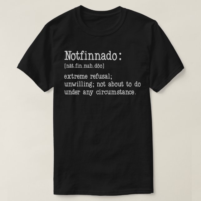 Camiseta Definição de Notfinado 6 (Frente do Design)