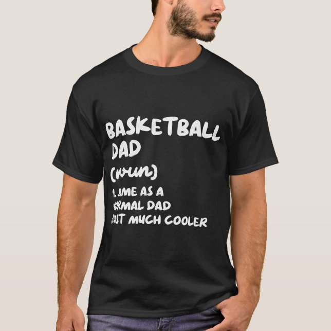 Camiseta Definição de Pai de Basquete Engraçada (Frente)