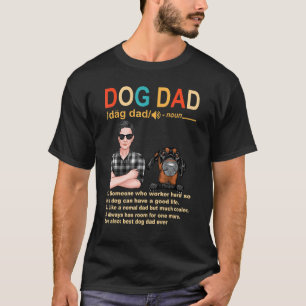 Camiseta Definição de Pai de Cachorro Doberman Pinscher da