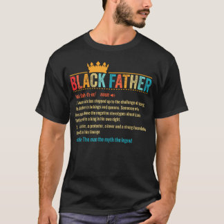 Camiseta Definição de Pai Negro Dia dos Pais Africano