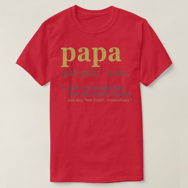 Camiseta Definição de Papa (Frente do Design)