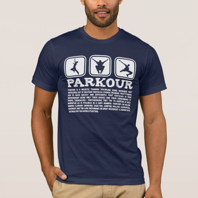 Camiseta Definição de Parkour (Frente)