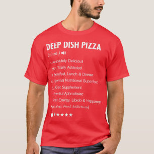 Camiseta Definição De Pizza De Dish Profundo Significa Engr