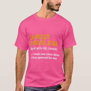 Camiseta Definição de Privilégio do cristo - Jesus Cristo C