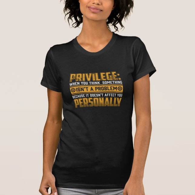 Camiseta Definição de privilégios Direitos civis Igualdade  (Frente)
