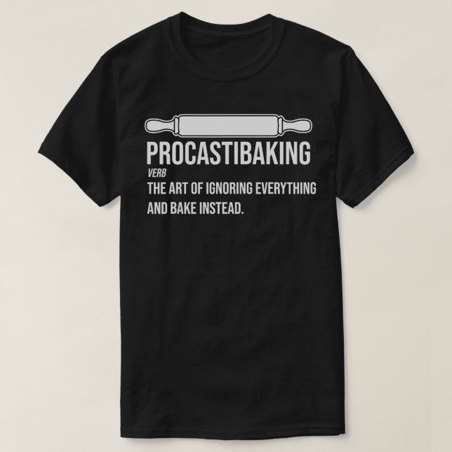 Camiseta Definição de Procastibaking Cookie Baking29 (Frente do Design)