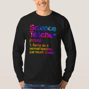 Camiseta Definição de Professor de Ciências Primeiro Dia Ti
