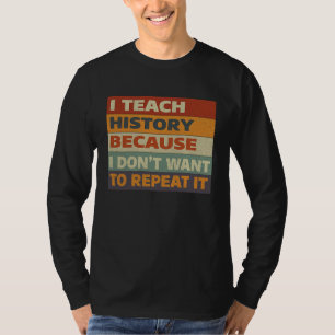 Camiseta Definição de Professor de História de Volta às Aul