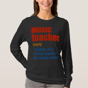 Camiseta Definição De Professor De Música De Volta À Escola