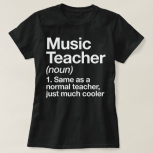 Camiseta Definição De Professor De Música De Volta À Escola