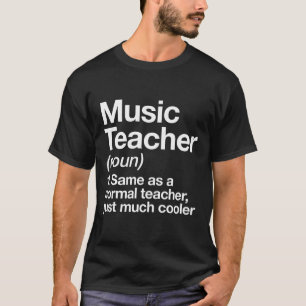 Camiseta Definição de Professor de Música Divertido Ck Para