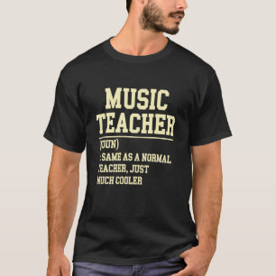 Camiseta Definição de Professor de Música Engraçado Volta à