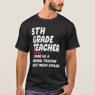 Camiseta Definição de Professor do 5º Ano Primeiro Dia de V